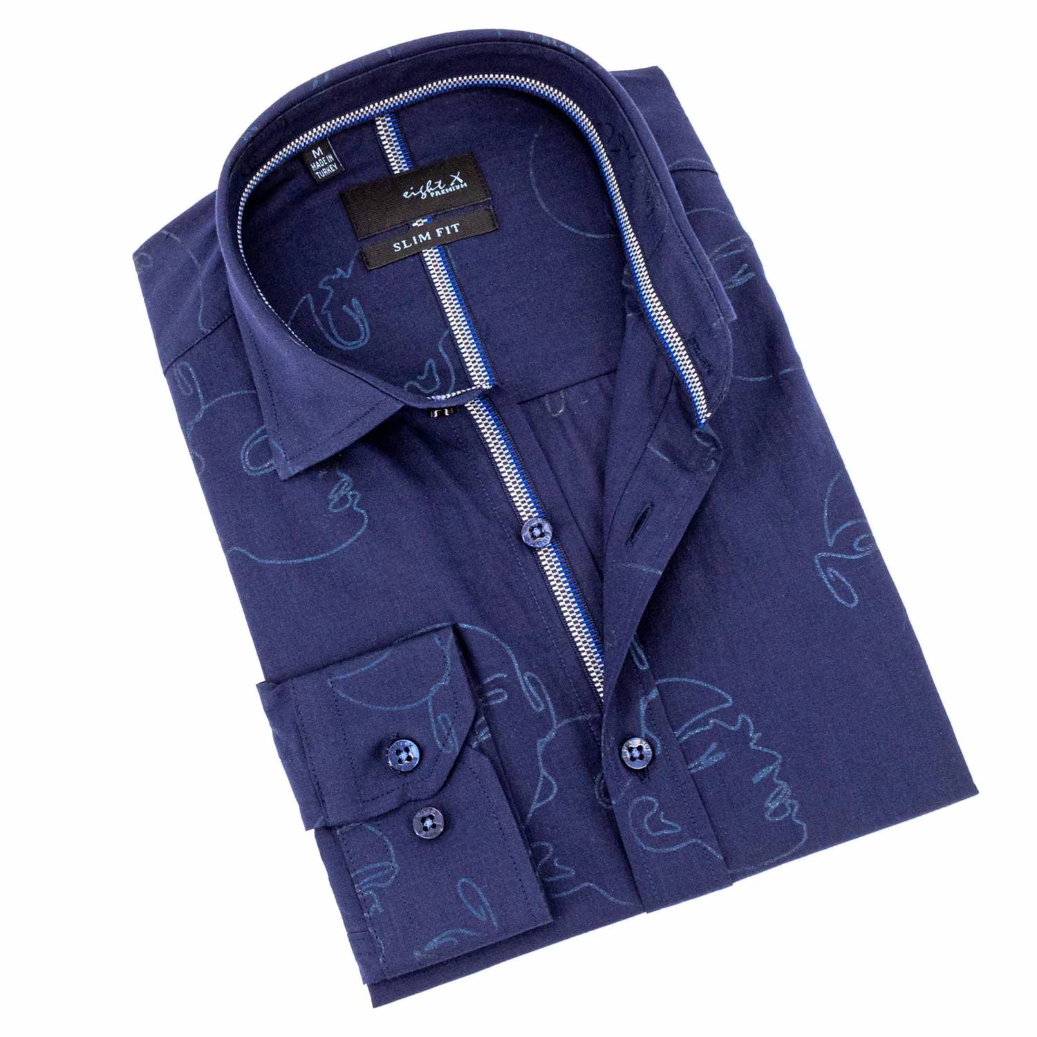 Eight X - Faces Button Down Shirt