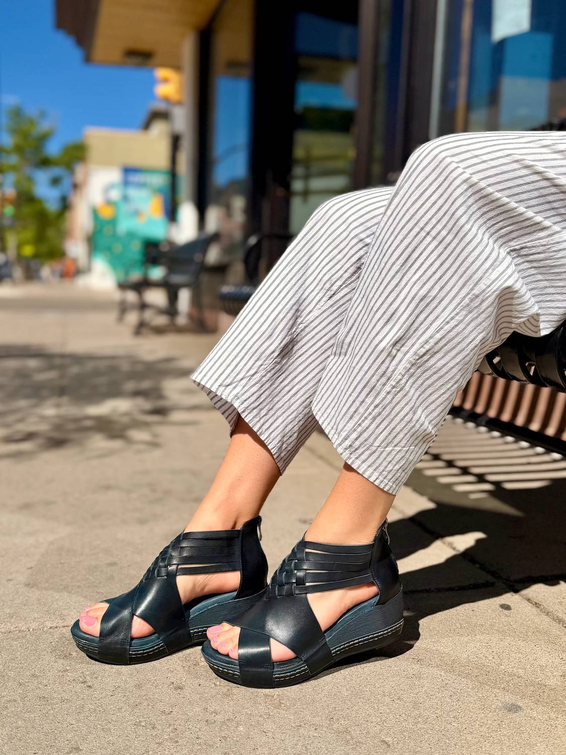 Antelope - Women's Tavi Leather Wedge Sandals