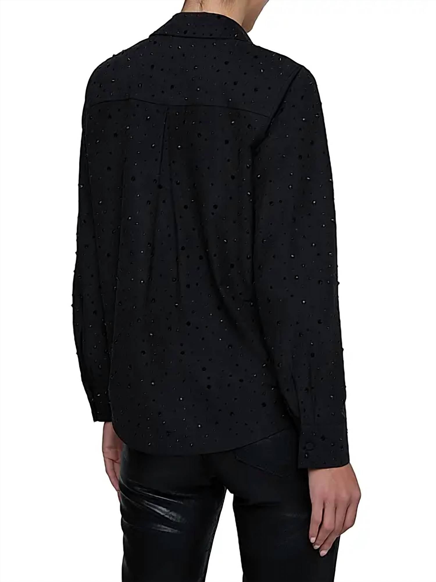 L'Agence - Ellery Embellished Cotton-blend Blouse