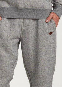 Billabong Hudson Pant in black heather - men's pants - detail view