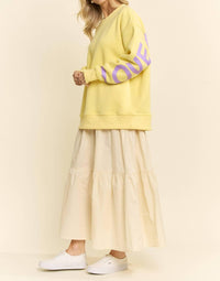 Jade By Jane - Love Yourself Be Yourself Oversized Sweatshirt
