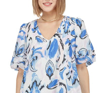 Joy Joy - Balloon Pleated Puff Sleeve Mini Dress