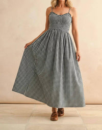 Kld. Signature - Check Mate Midi Dress