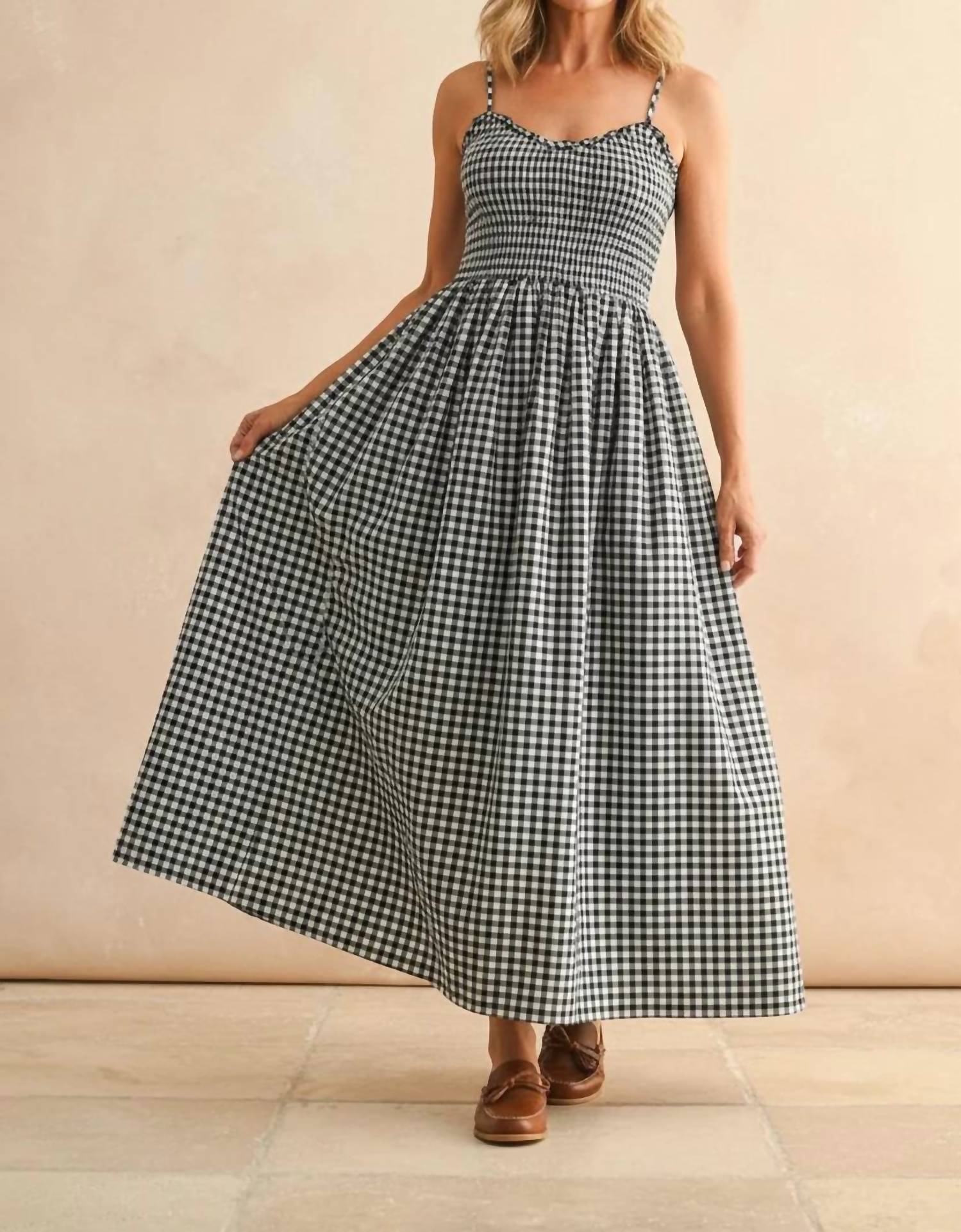 Kld. Signature - Check Mate Midi Dress