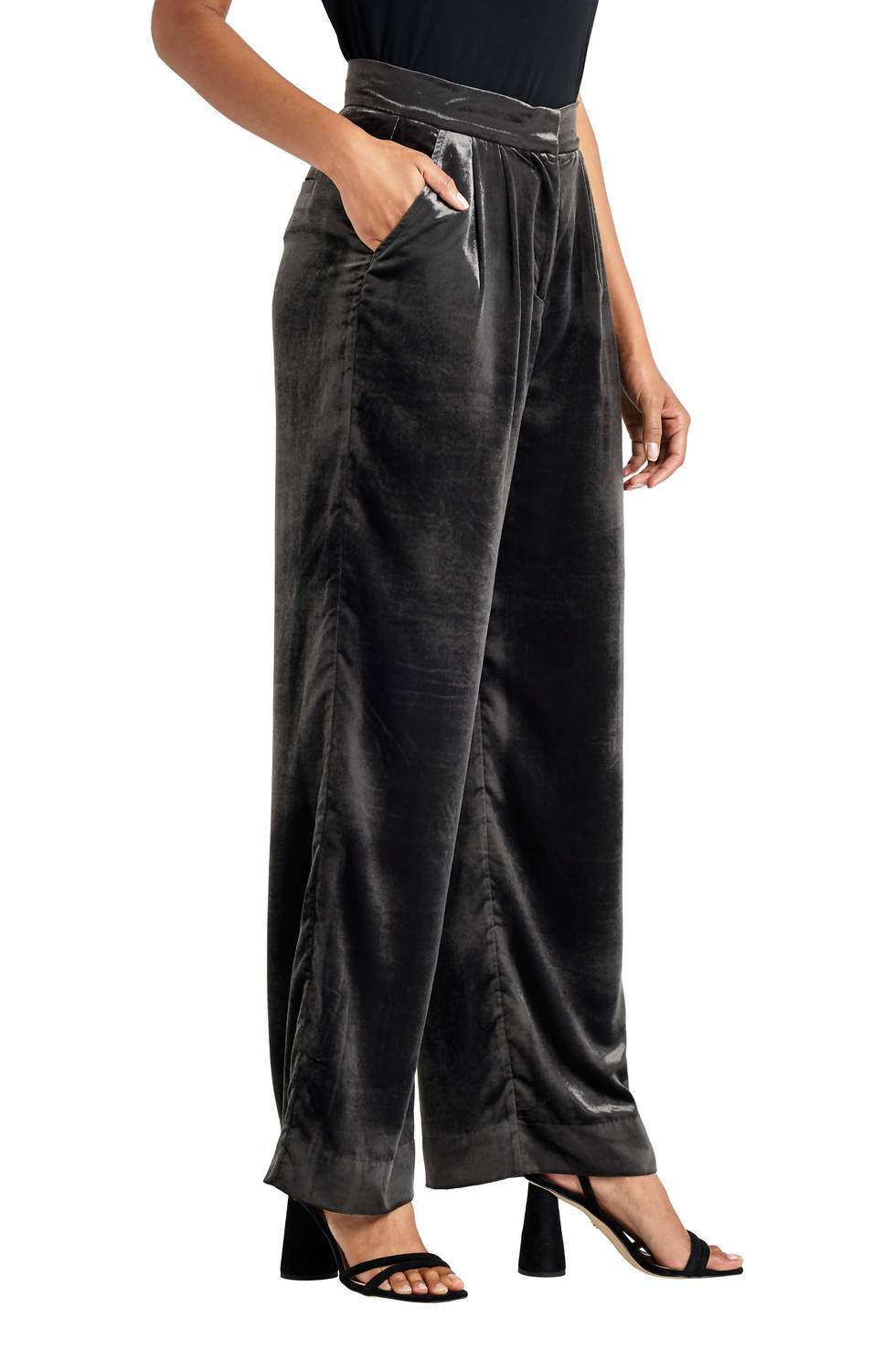 Splendid - Irene Velvet Wide-leg Pant