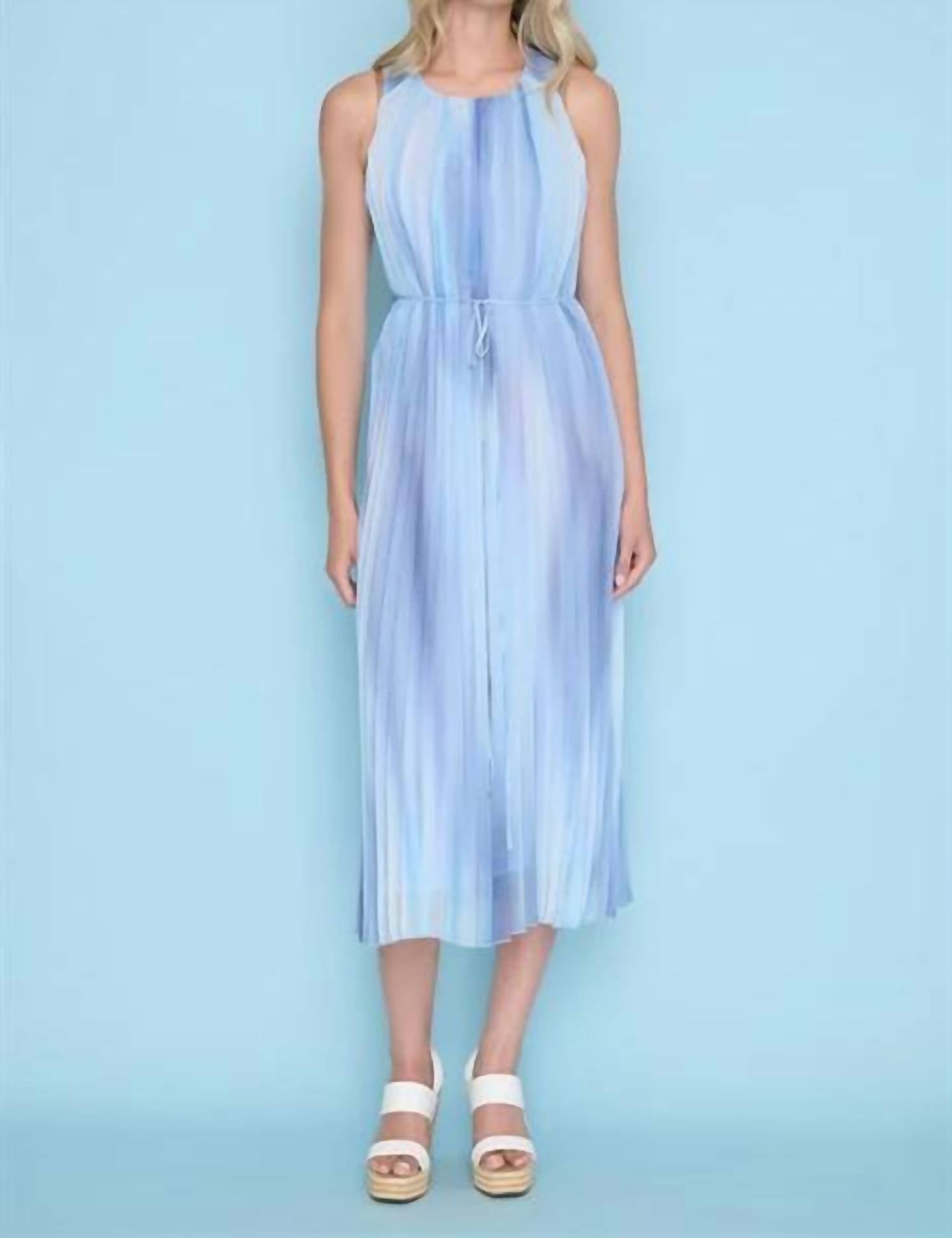 Picadilly - Sleeveless Pleated Midi Dress