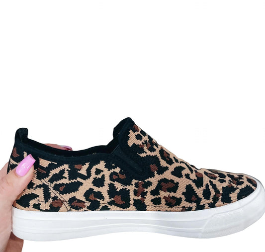 Very G - Women's So Fly Leopard Slip On Sneakers