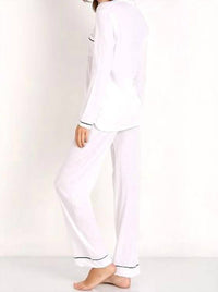 Only Hearts - Organic Cotton Piped Pajamas