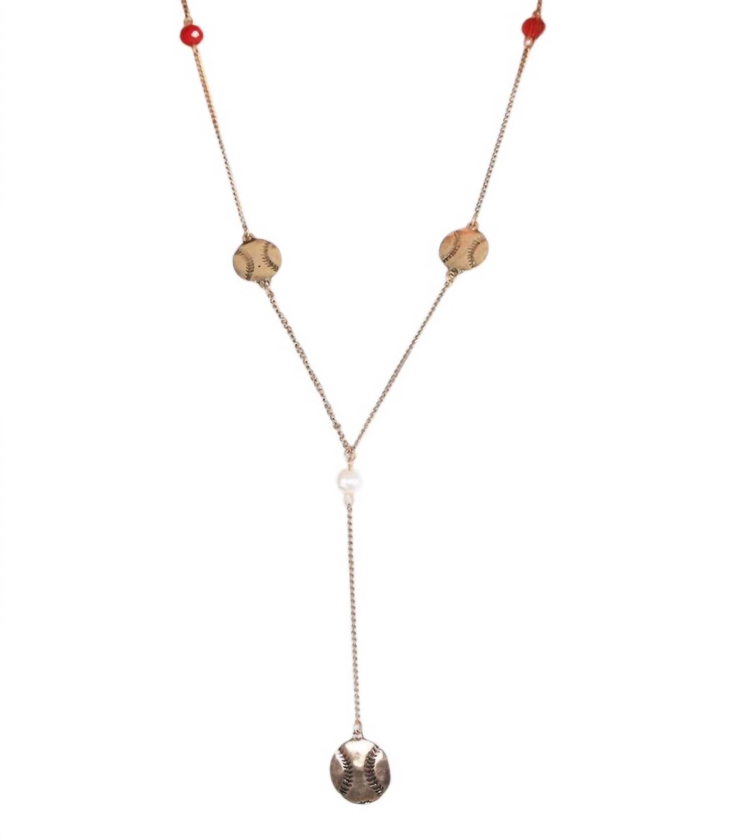 Southern Grace - Women's Baseball Charm Y Necklace