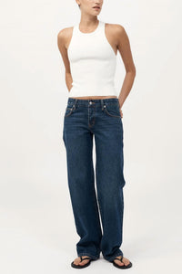 St. Agni 90's Low Rise Jean in dark indigo - women's jeans