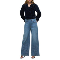 Hudson - Jodie Loose Wide Leg Jean With Stud