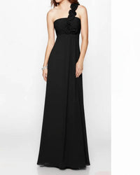 Last Dress - One-Shoulder Chiffon Gown