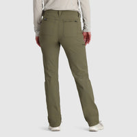 OUTDOOR RESEARCH Women's Ferrosi Transit Pants in dark olive - women's pants - detail view