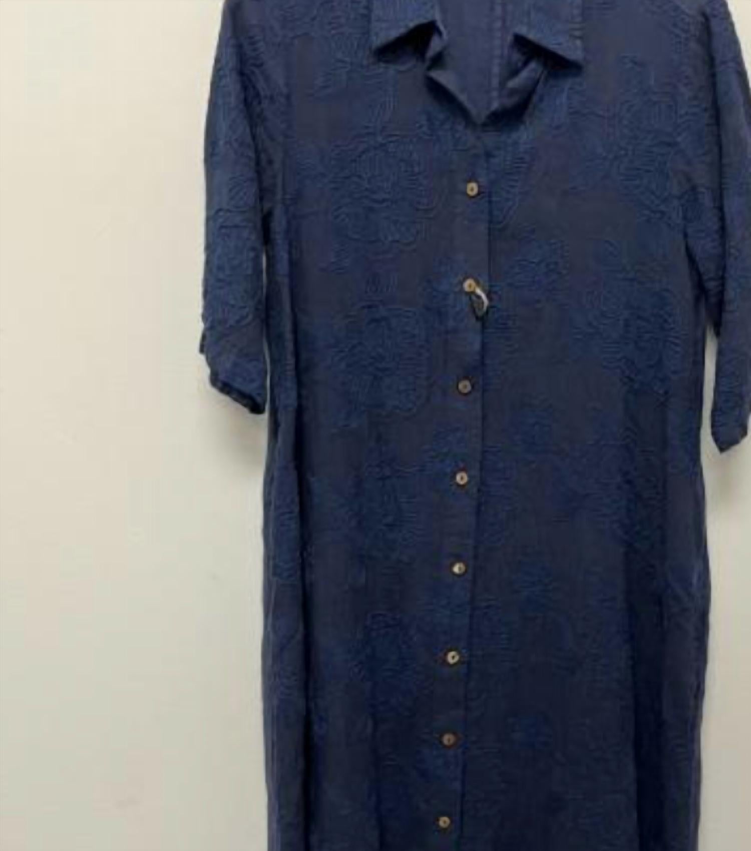 Vlt'S By Valentina'S - Women's Linen Shirt Dress