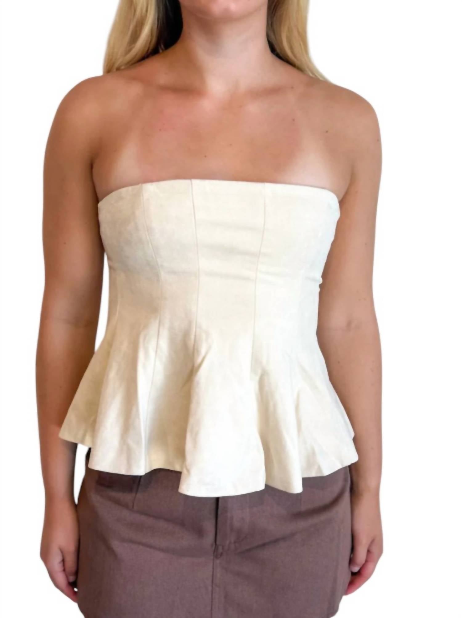 Sky To Moon - Cozy Suede Tube Top