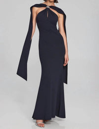 Joseph Ribkoff - Drape Sleeve Long Dress