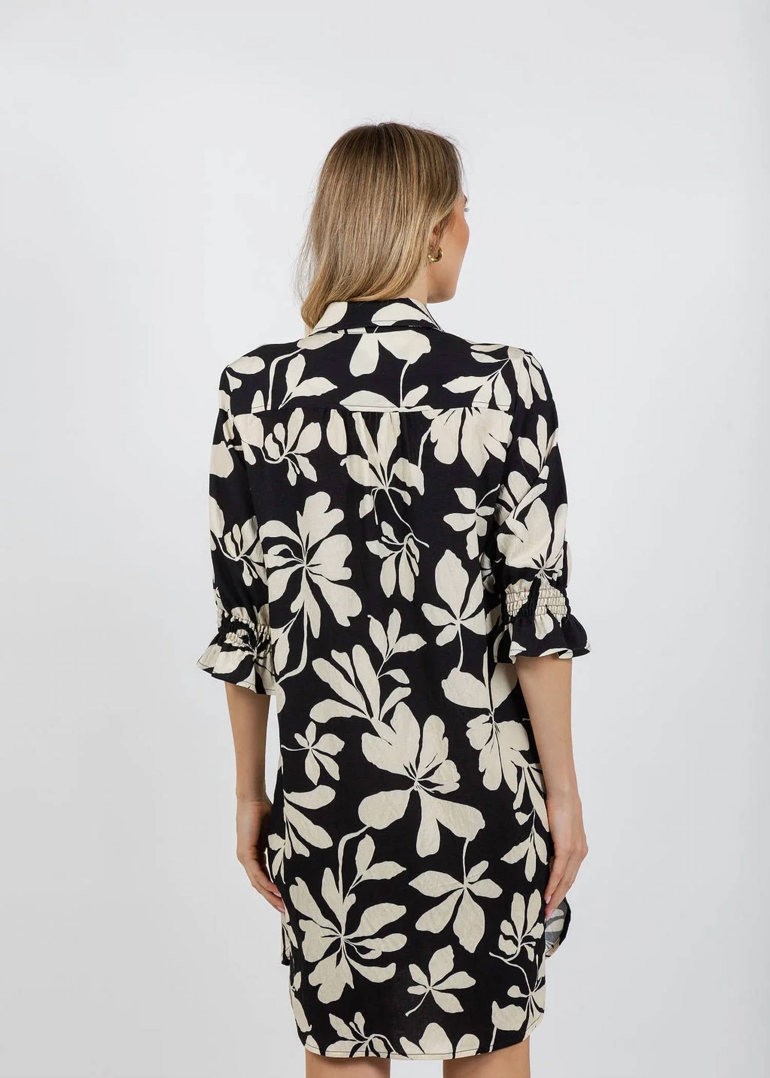 Finley - Miller Elastic Shirred Cuffs Dress