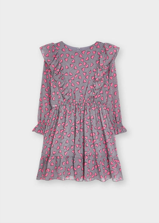 Mayoral - Girls Heart Print Dress