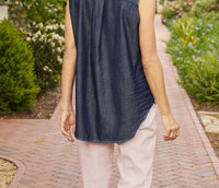 Frank & Eileen - FIONA SLEEVELESS BUTTON-UP SHIRT