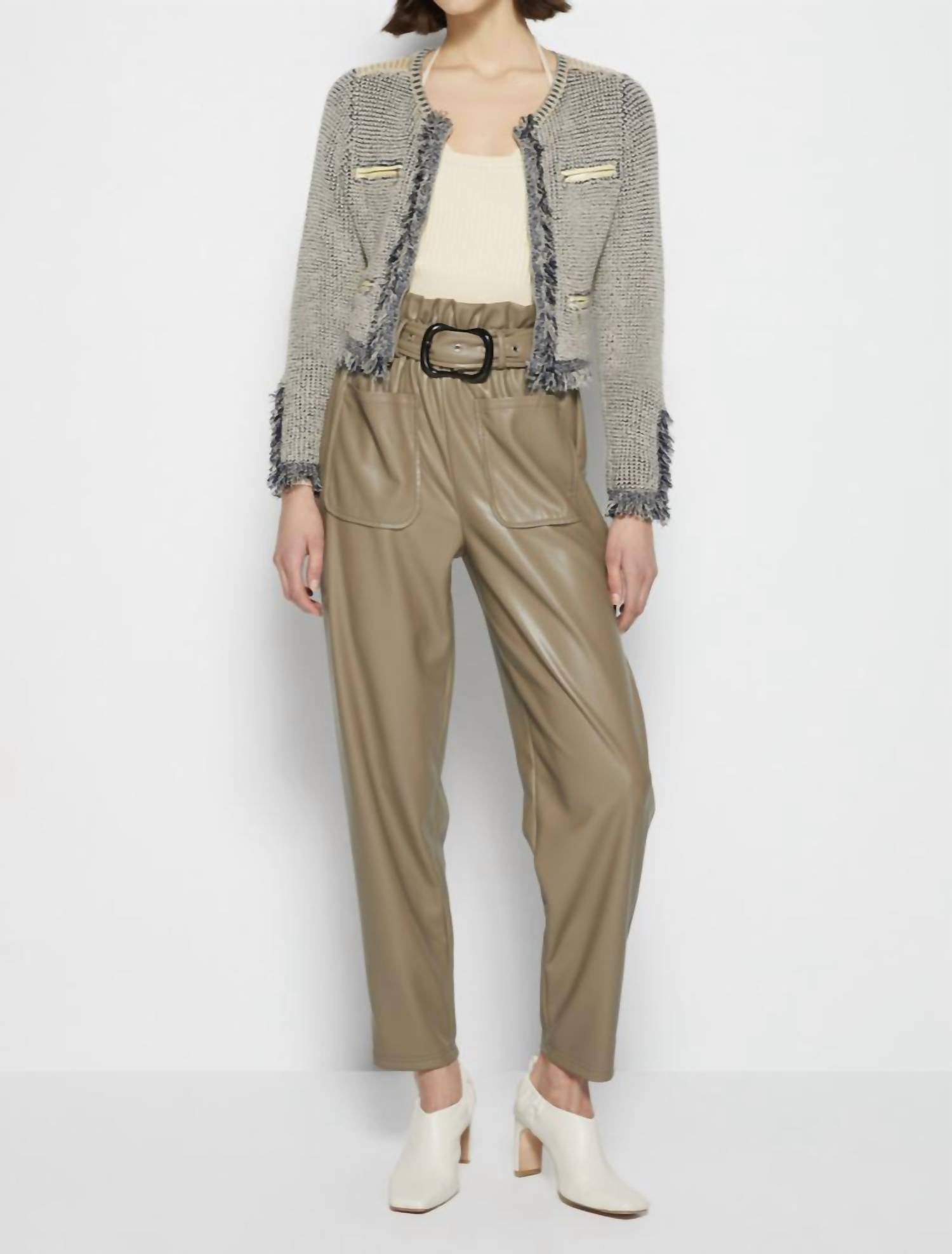 Marleigh Recycled Knitwear Jacket with Pockets