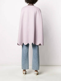 Valentino - Scalloped Hem Cape