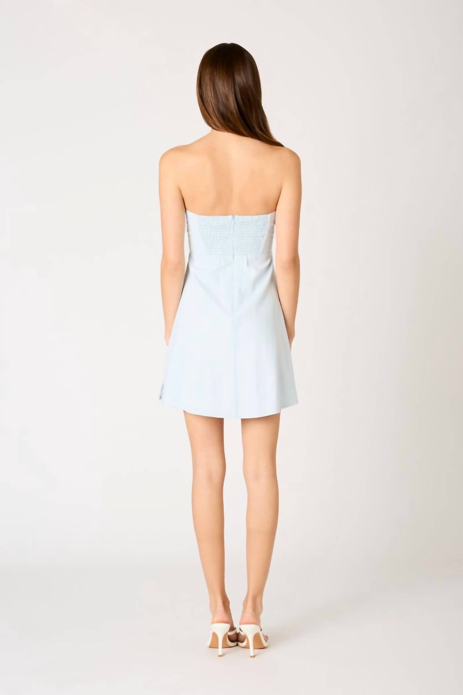 Cotton Candy La - Twisted Keyhole Mini Dress