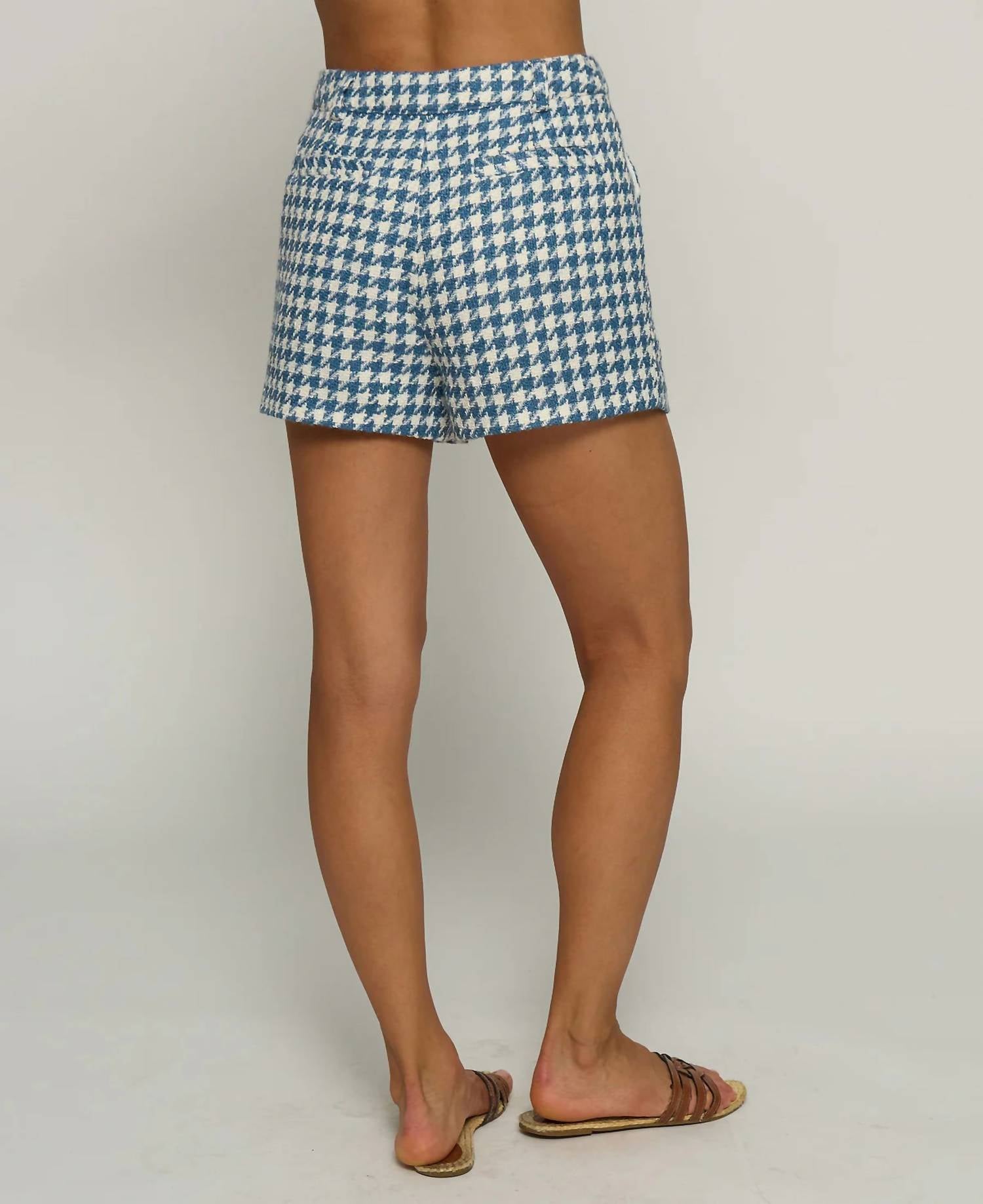 Central Park West - Tweed High-waisted Shorts
