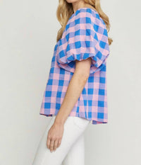 Entro - Clear Vision Gingham Top