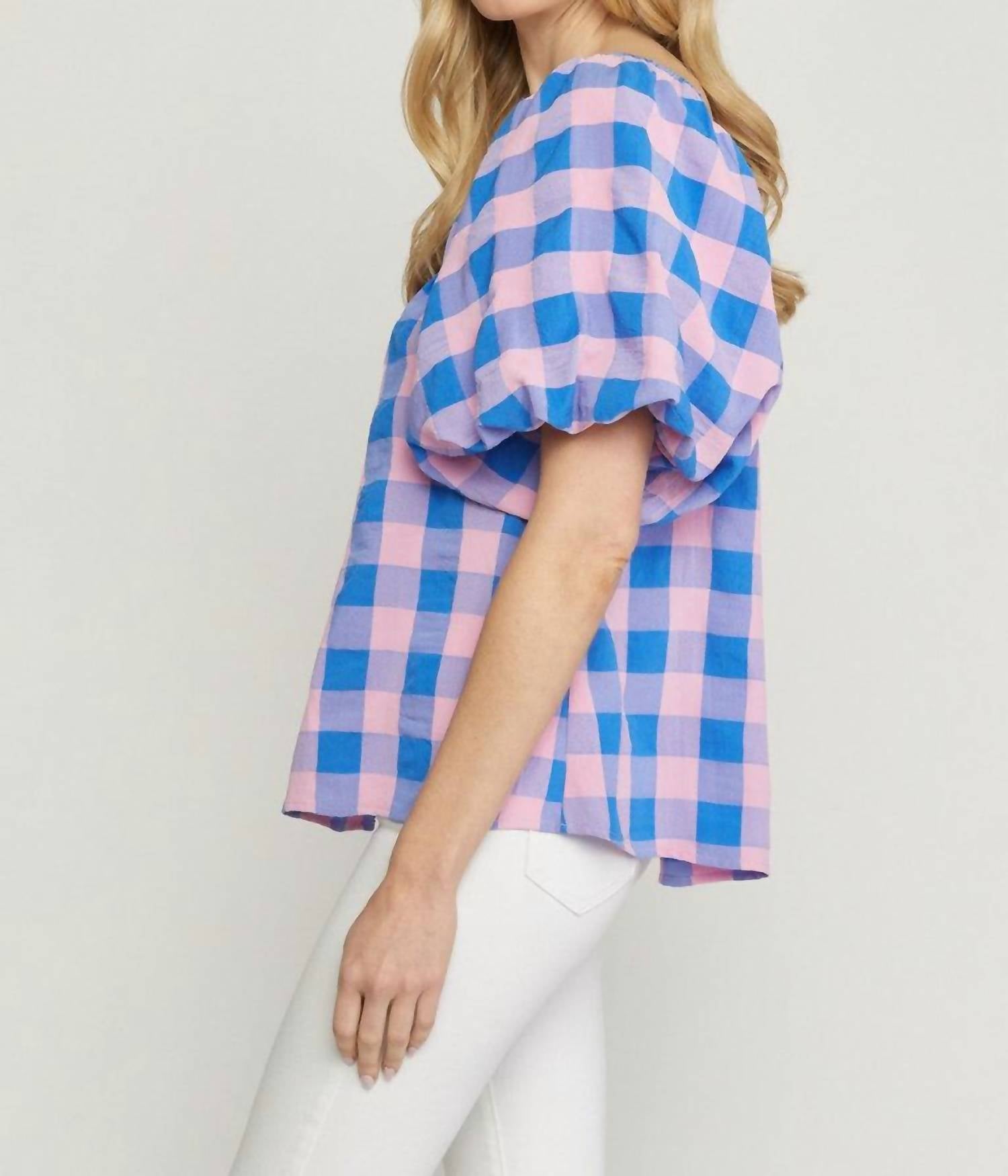Entro - Clear Vision Gingham Top