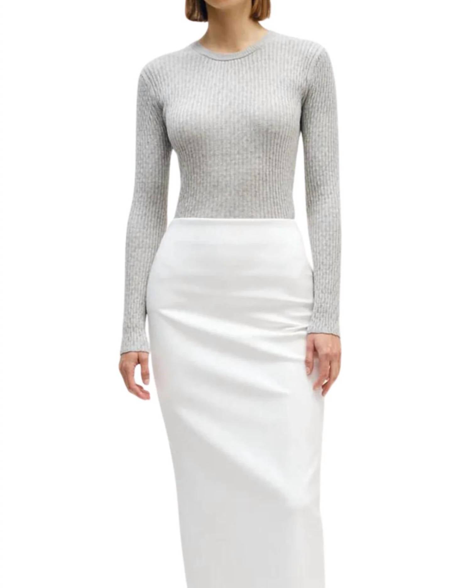 Enza Costa - Cashmere Cotton Pointelle Long Sleeve