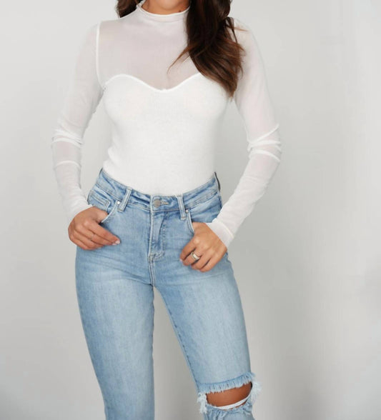 Falcon Park - Julian Mesh Mixed Top