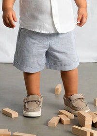 Mayoral - Seersucker Linen Bermuda Set