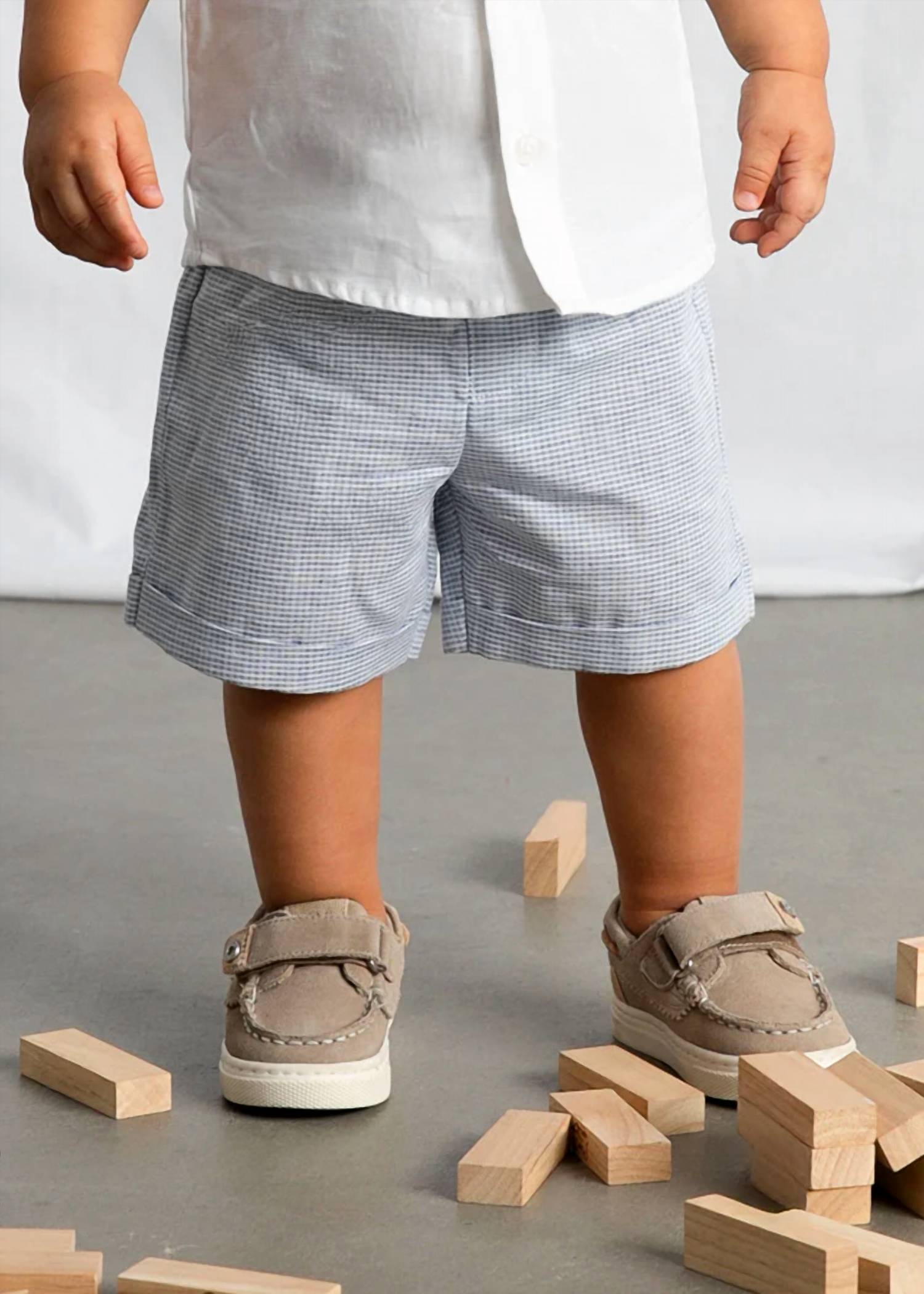 Mayoral - Seersucker Linen Bermuda Set