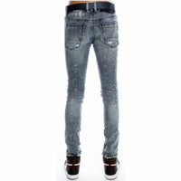 Cult Of Individuality - MEN'S PUNK SUPER SKINNY STRETCH BELTED JEANS