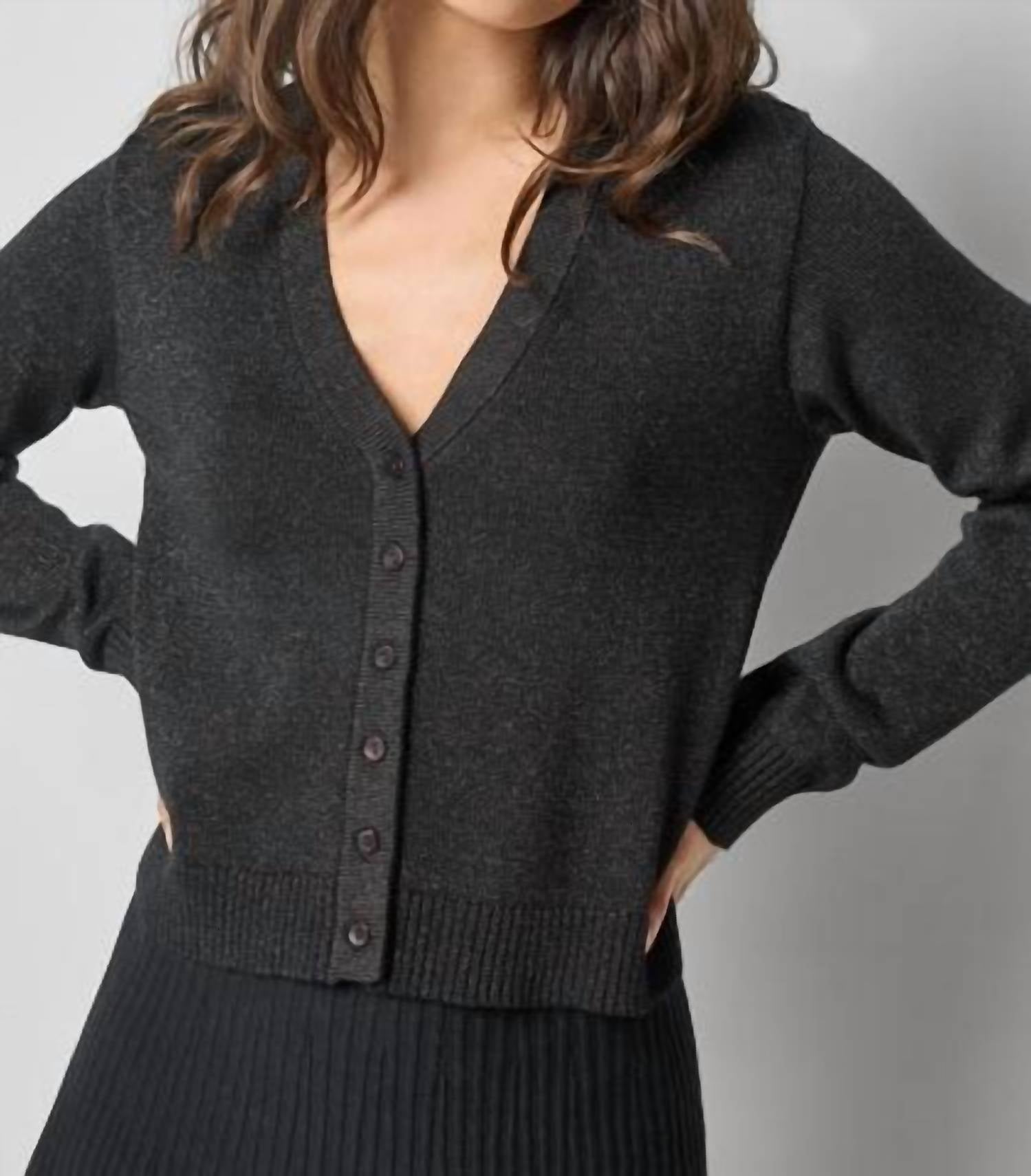 Lilla P - V Neck Sparkle Cardigan