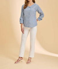 Fdj - Three Quarter Sleeve Boatneck Shirt