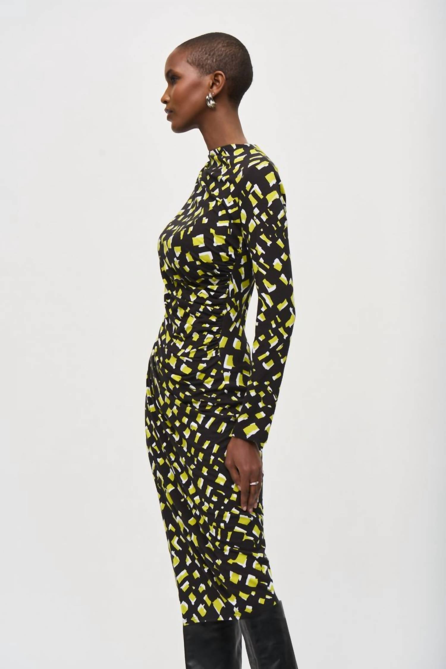 Joseph Ribkoff - Abstract Print Midi Sheath Dress