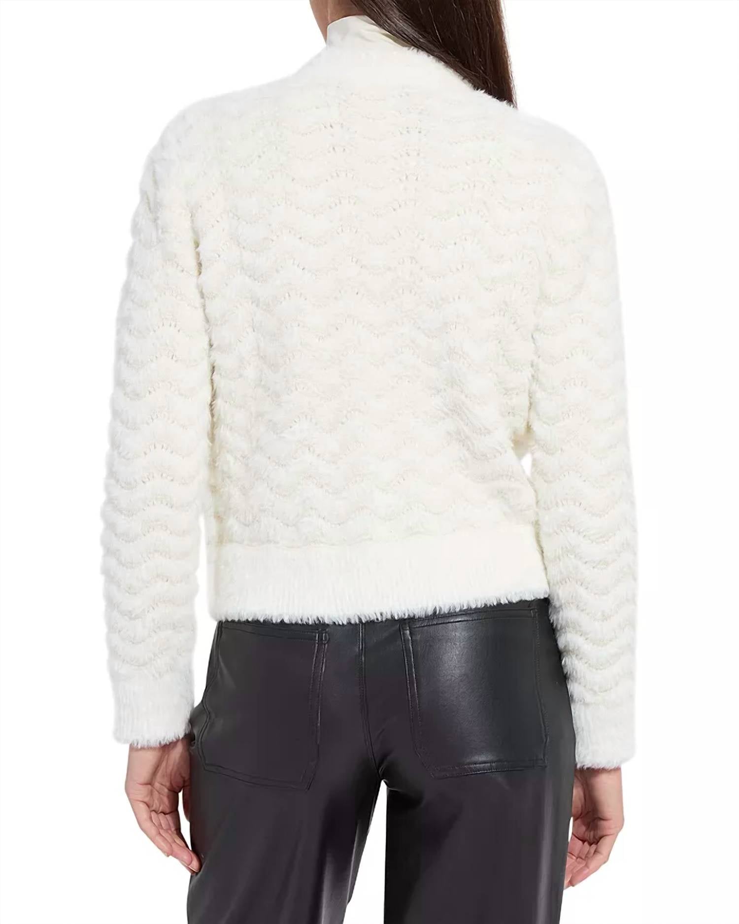 Lysse - Ivanna Zip Front Knit Bomber Jacket