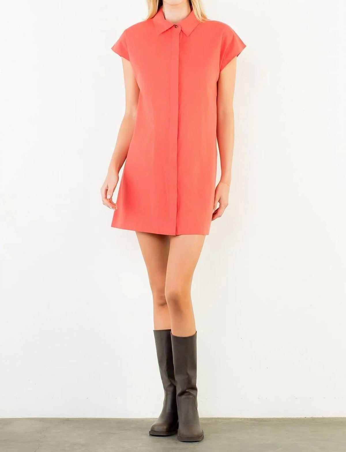 Thml - Collared Shirt Mini Dress