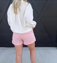 Anaz - Cotton Shorts With Rope Belts