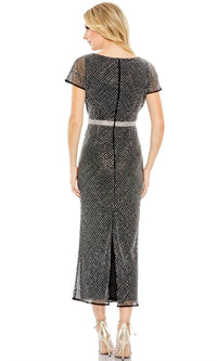 Mac Duggal - Women's V-neck Cap Sleeve Formal Dress