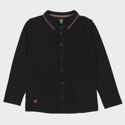 Noruk Collection - Boys' Pique Stripe Collar Shirt