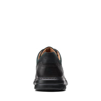 Clarks Men's Un Brawley Lace Shoe in black tumbled leather - men's shoe - view 4