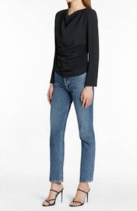 Amanda Uprichard - Long Sleeve Fersia Top