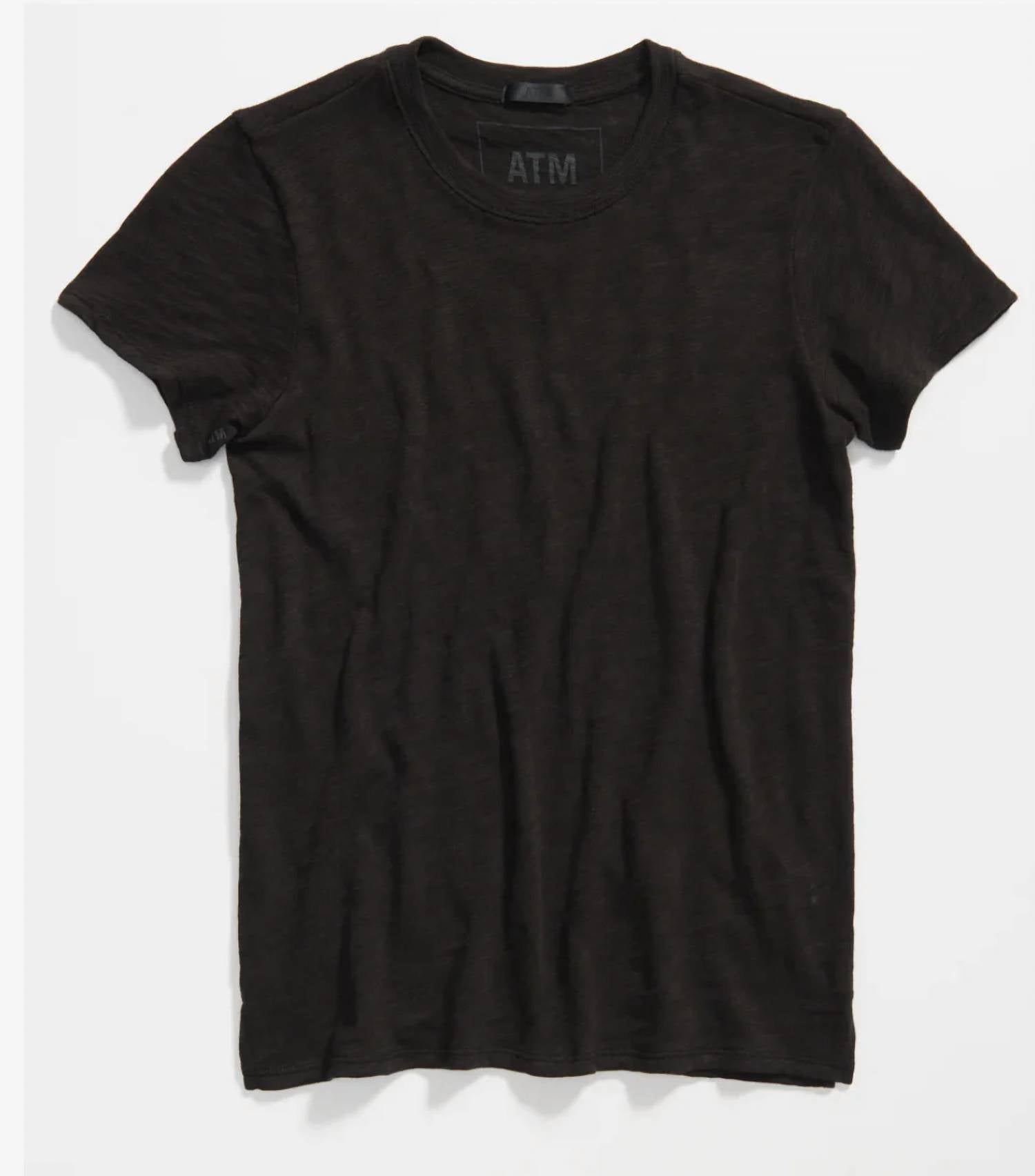 Atm - Slub Jersey Crew Neck Tee