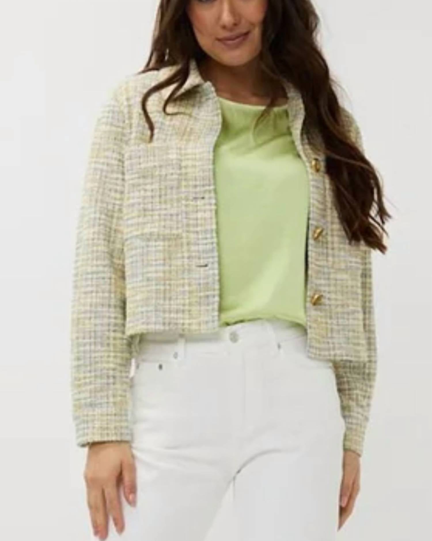 Esqualo - Tweed Button Jacket