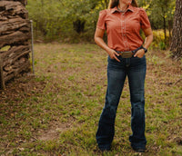 Howdy Hanny - Mesa Sunset Button Front Blouse