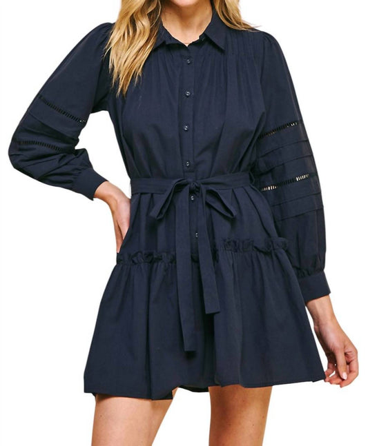 Pinch - BUTTONDOWN BELTED MINI DRESS