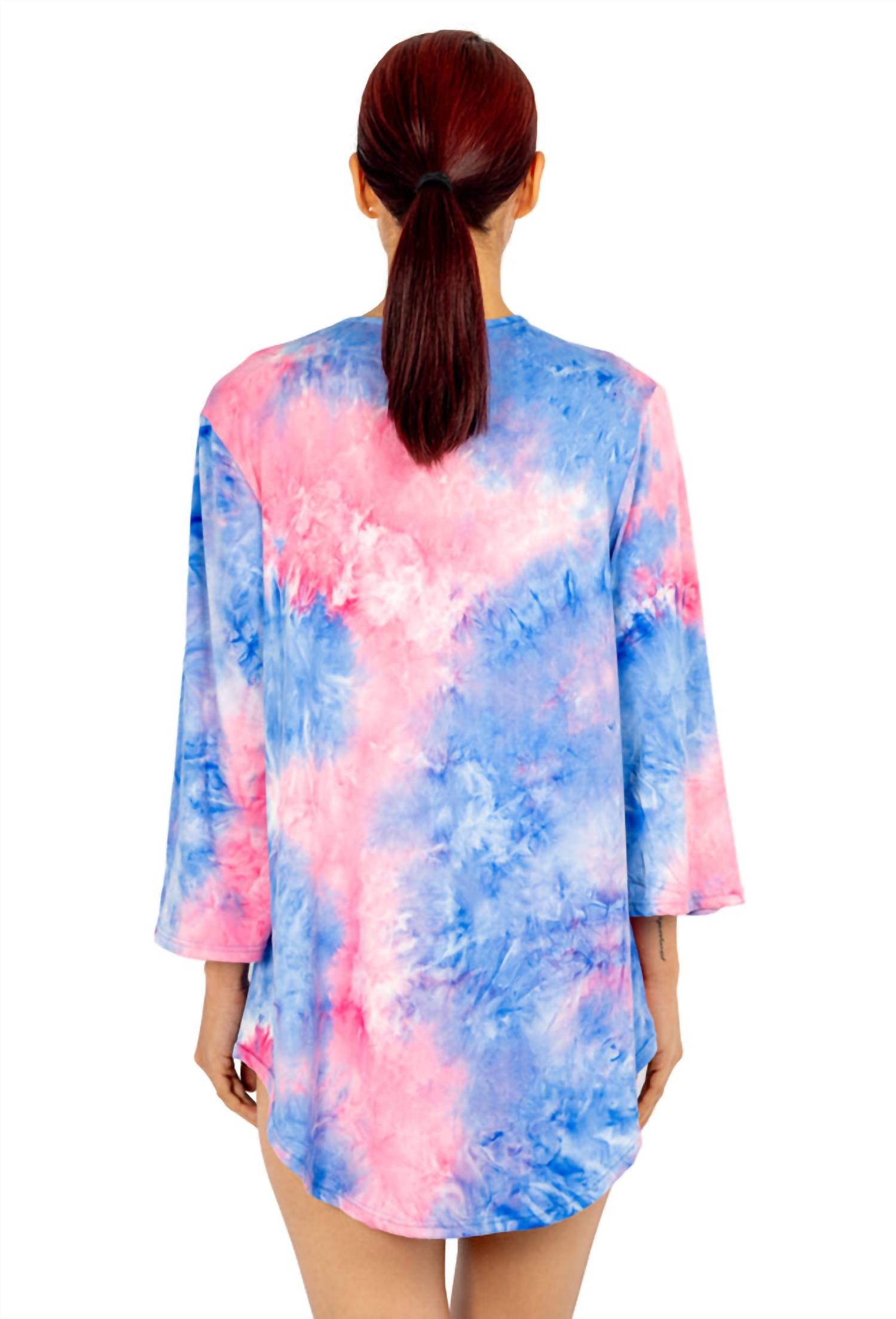 Jordan Taylor - V-NECK BELL SLEEVE TUNIC TOP