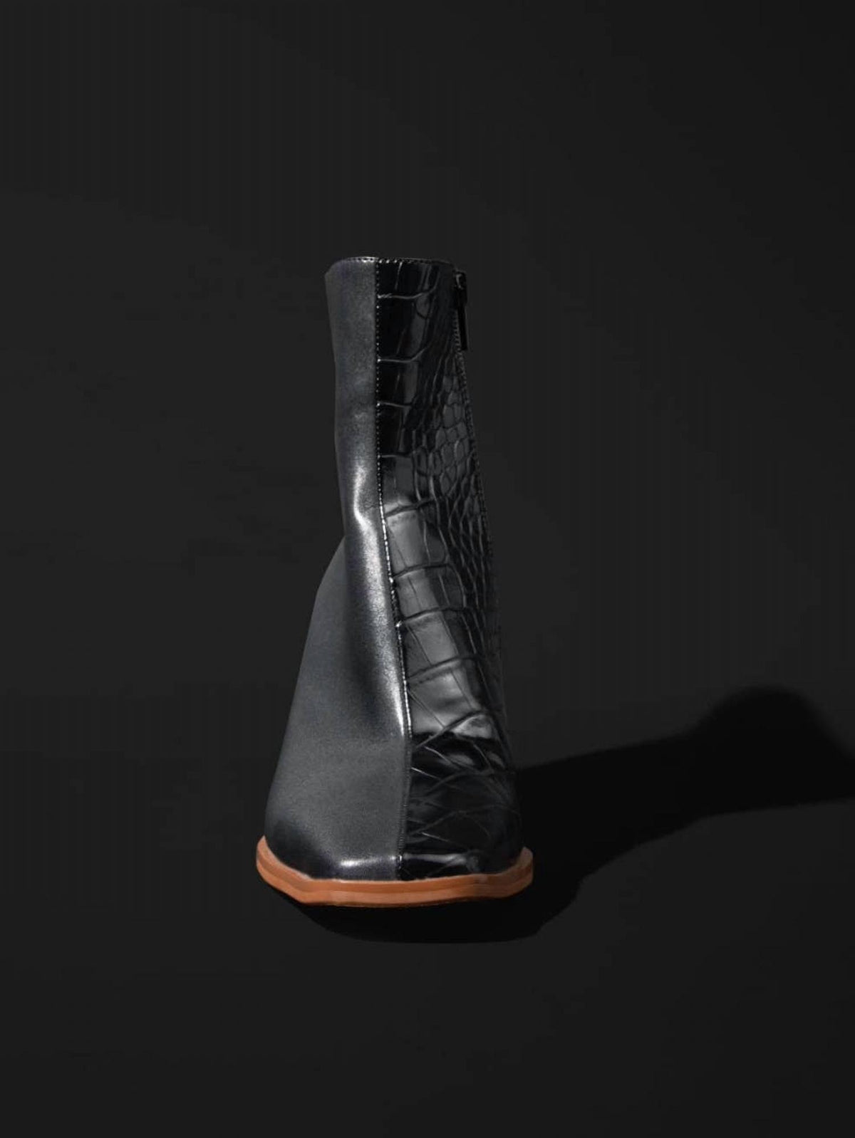 Volair - Women's Eco-friendly Leather Cushioned Chunky Heel Booties